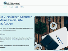 Tablet Screenshot of petrahaasmann.com